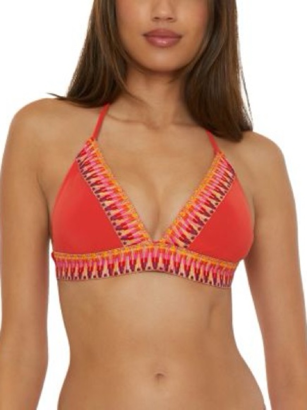 Becca Fiesta Halter Bikini Top Size Medium